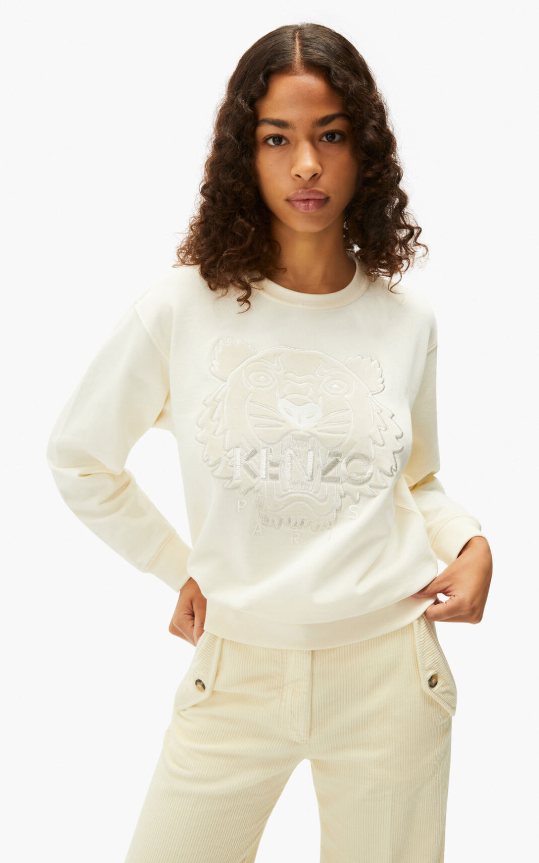 Sudadera Kenzo The Invierno Capsule Tiger Mujer Blancas - SKU.4382348